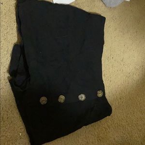 Shorts with buttons on the side